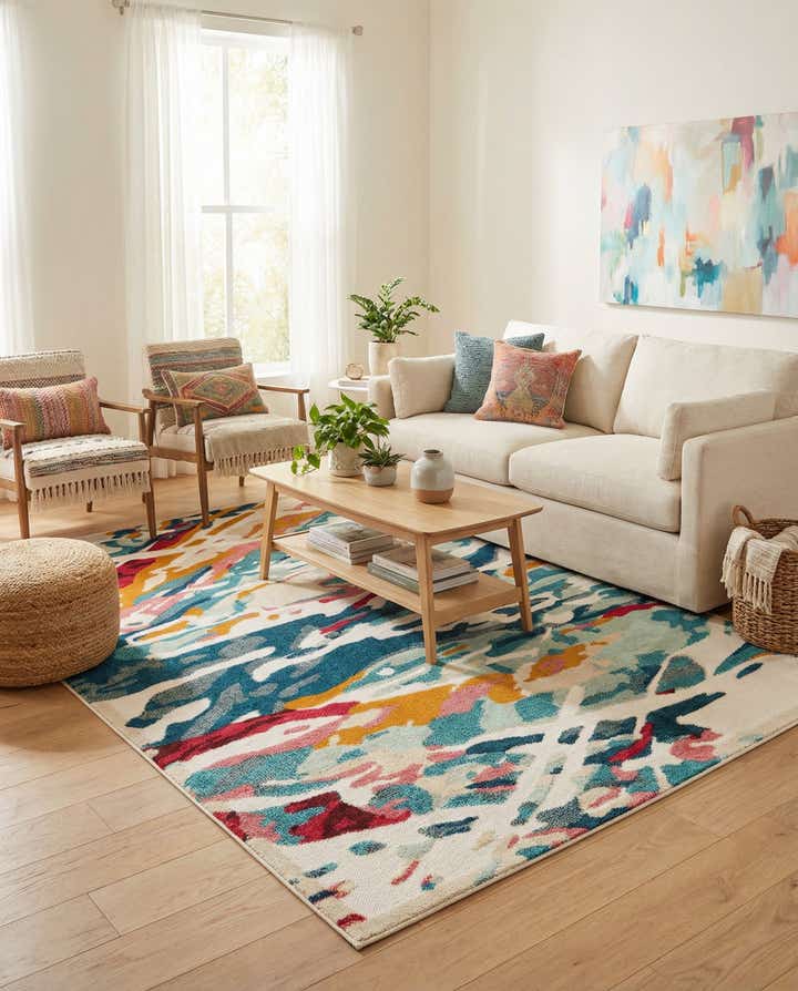 5' 3 x 8' Easy-Clean Casablanca Indoor / Outdoor Rug