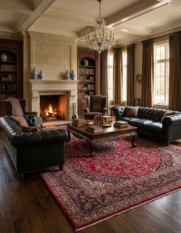 9' 8 x 12' 9 Hand Knotted Mashad Persian Wool Rug