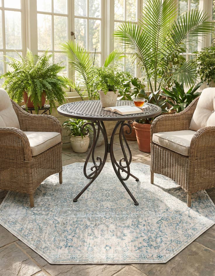 Detail image of 4' x 4' Newport Octagon Rug