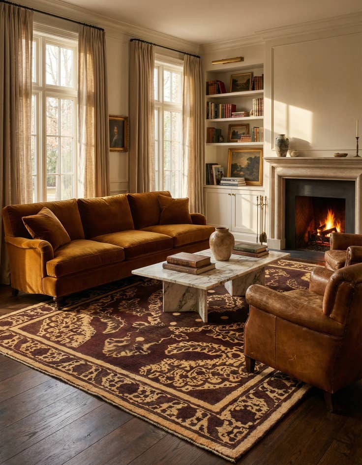 Detail image of 9' 7 x 12' 4 Hand Knotted Ultra Vintage Persian Wool Rug