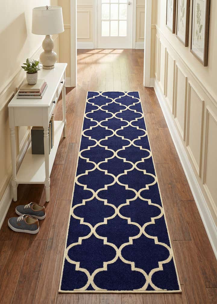 2' 7 x 10' Lattice Runner Rug