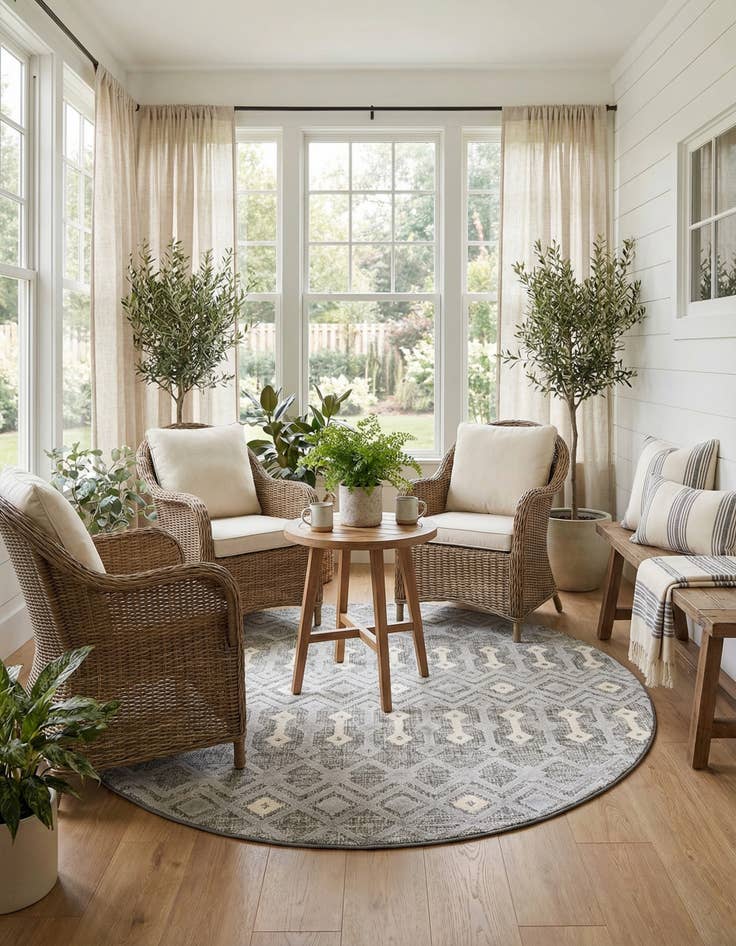 Detail image of 7' x 7' Arlo Round Rug