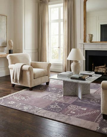 4' 8 x 6' 4 Hand Knotted Darya Wool Rug