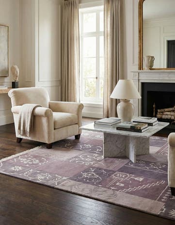 4' 8 x 6' 4 Hand Knotted Darya Wool Rug
