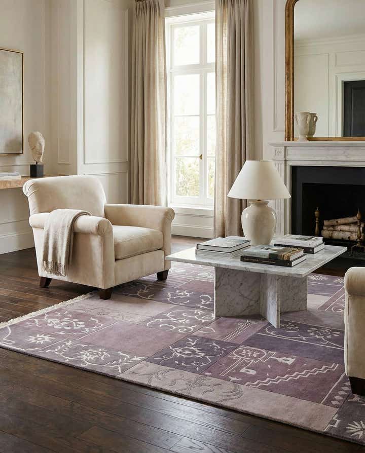 4' 8 x 6' 4 Hand Knotted Darya Wool Rug