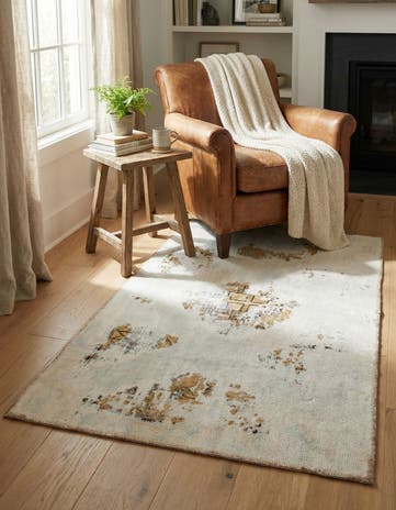 3' 3 x 4' 10 Hand Knotted Ultra Vintage Persian Wool Rug