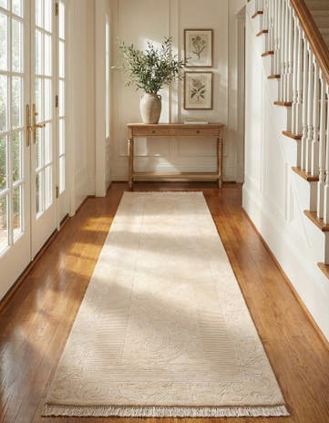 3' 5 x 12' 11 Hand Knotted Darya Wool Runner Rug