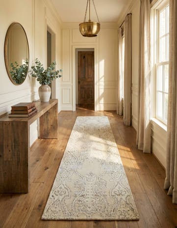 2' 7 x 8' 9 Hand Knotted Darya Runner Rug