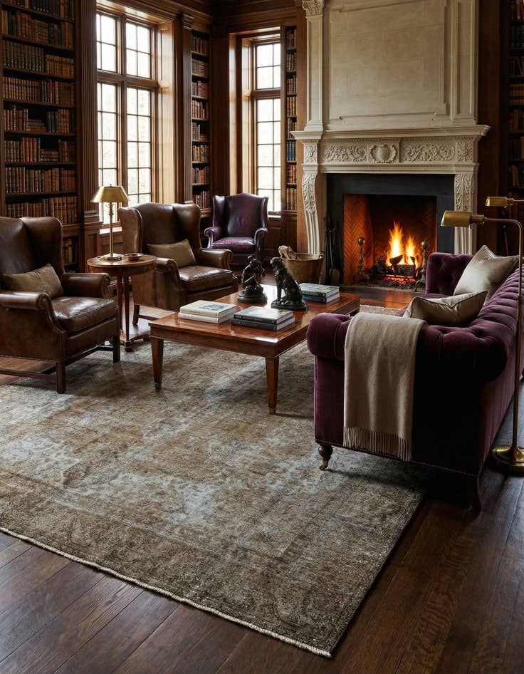 Detail image of 9' 4 x 13' Vintage Royal Rug