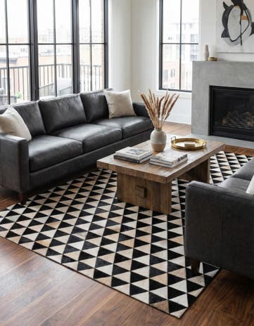 5' 1 x 8' 1 Cowhide Stocks Rug