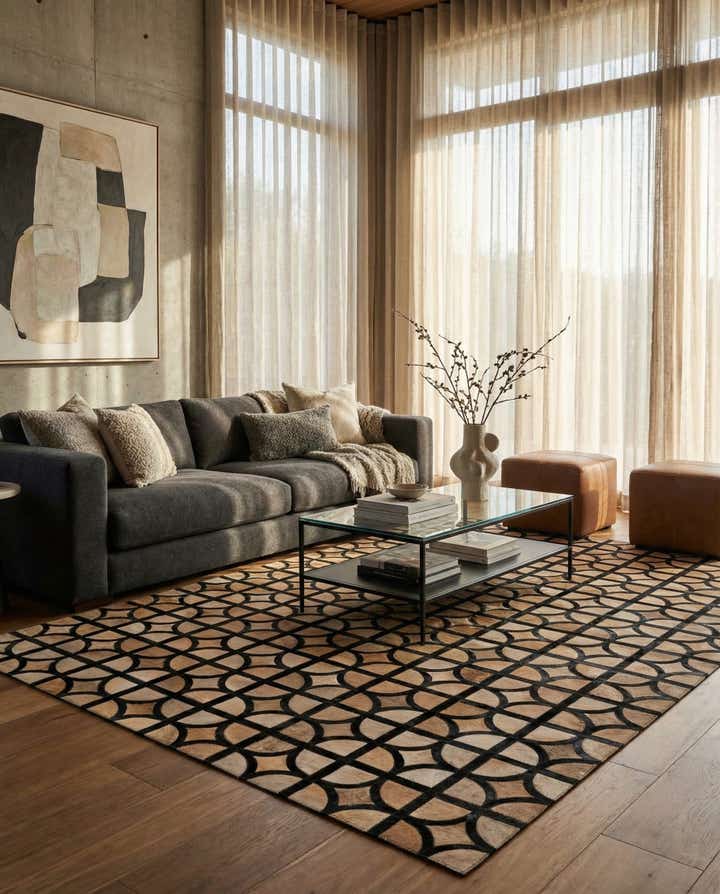 5' x 7' 9 Cowhide Rug