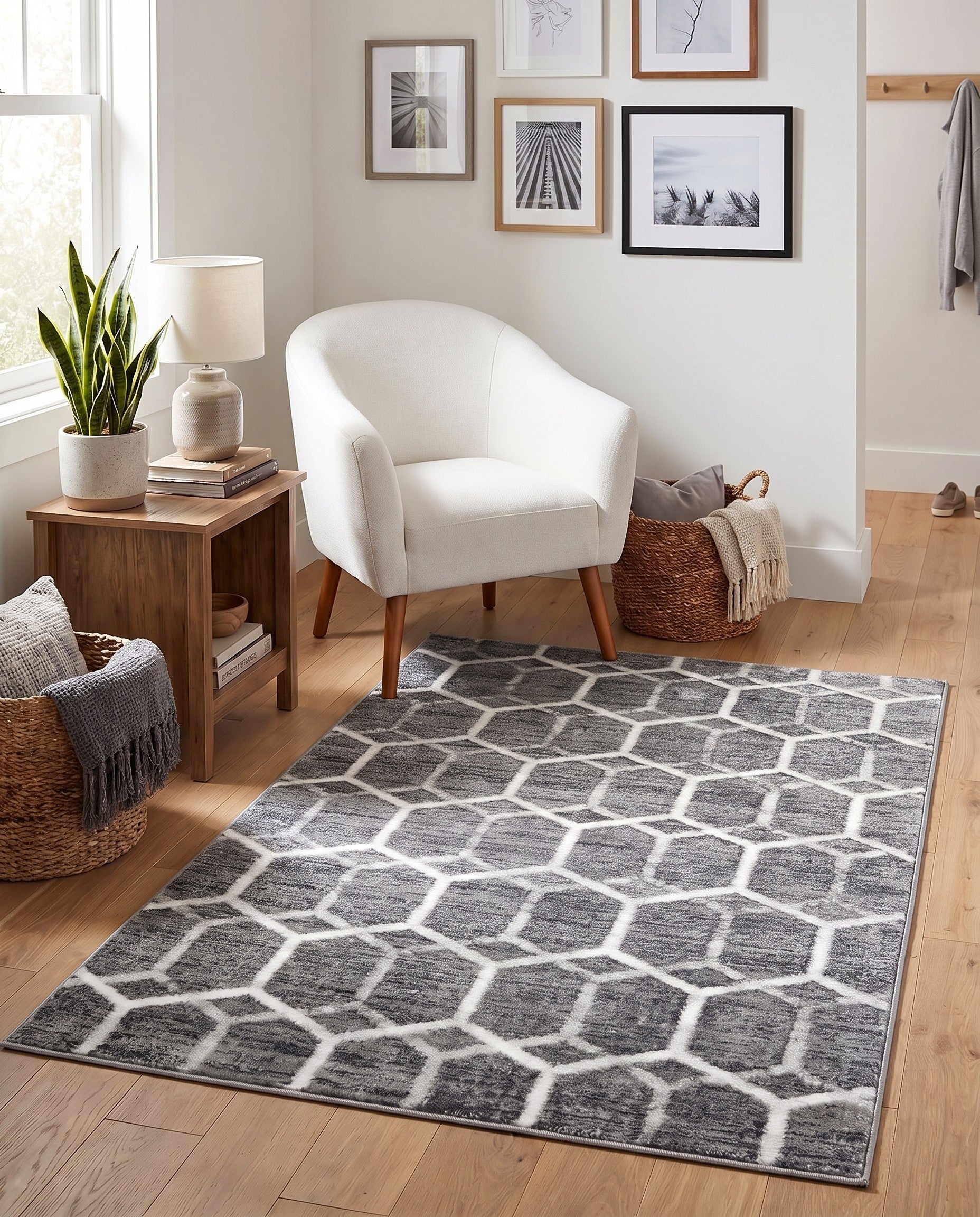 3' 3 x 5' 3 Lattice Trellis Rug