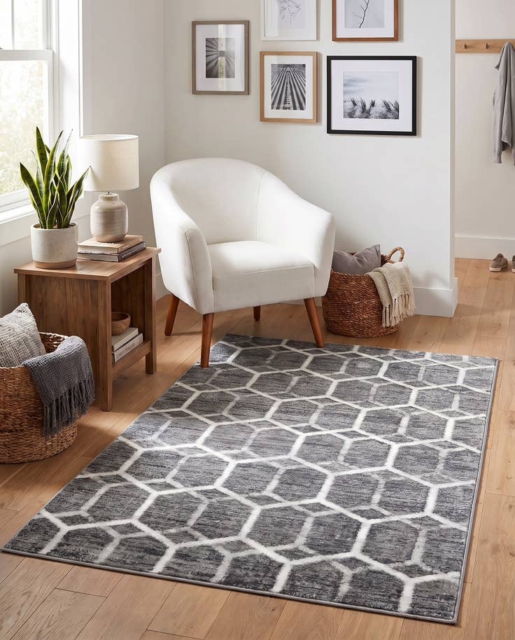 Detail image of 3' 3 x 5' 3 Lattice Trellis Rug