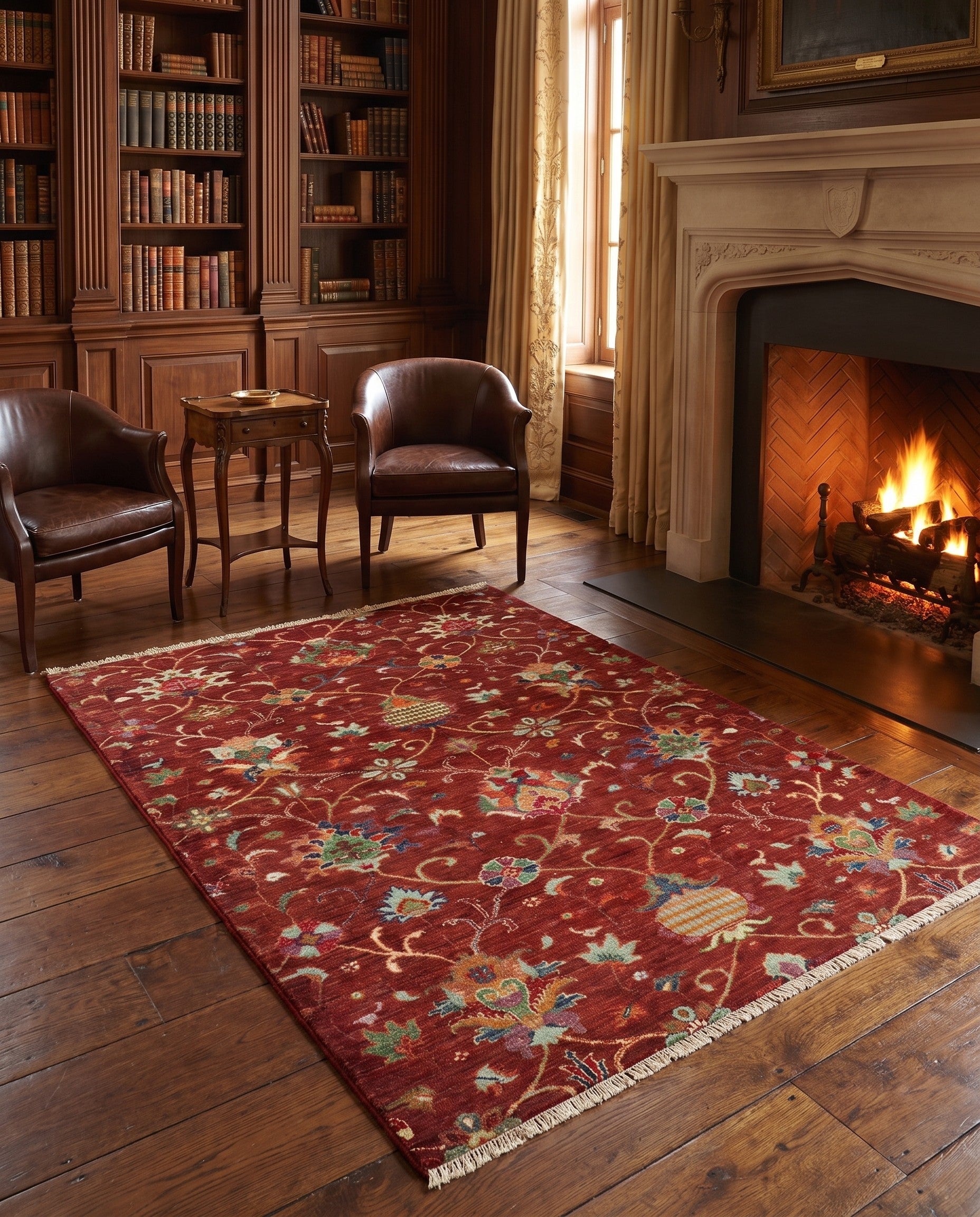 4' 3 x 6' Hand Knotted Ariana Ziegler Rug