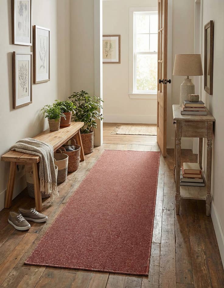 Detail image of 2' x 6' Everyday Solid Runner Rug