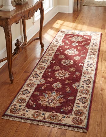 1' 11 x 6' 6 Hand Knotted Pershawar Ziegler Runner Rug