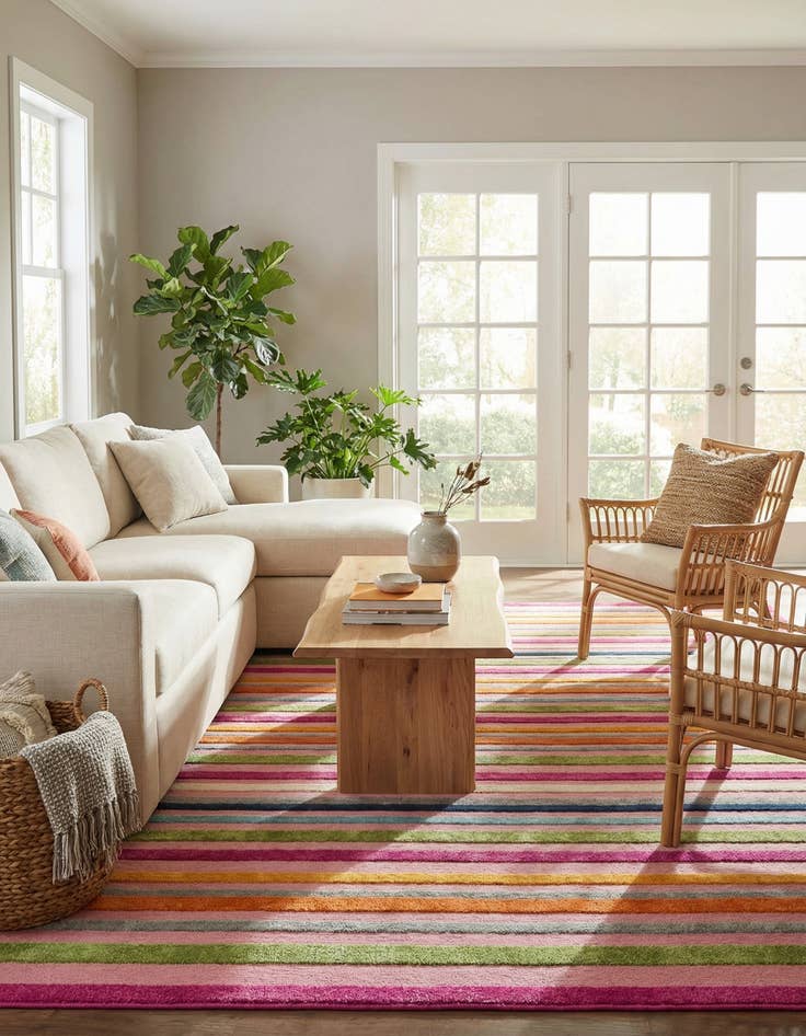 Detail image of  7' 10 x 10'  Washable Aruba Indoor / Outdoor Rug