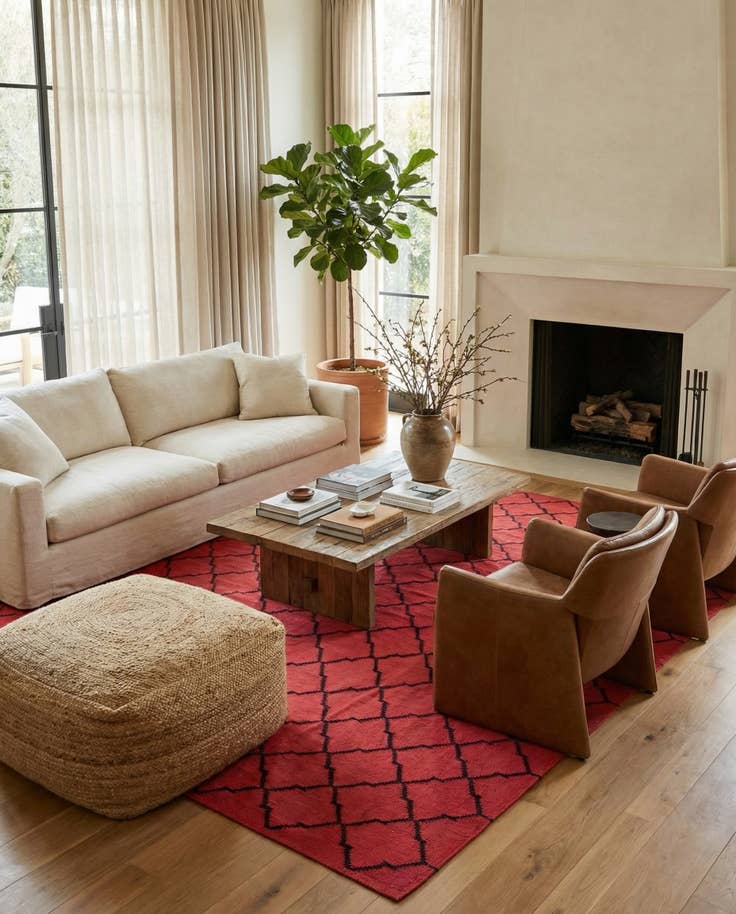 Detail image of 8' 4 x 9' 7 Hand Woven Kilim Modern Wool Rug