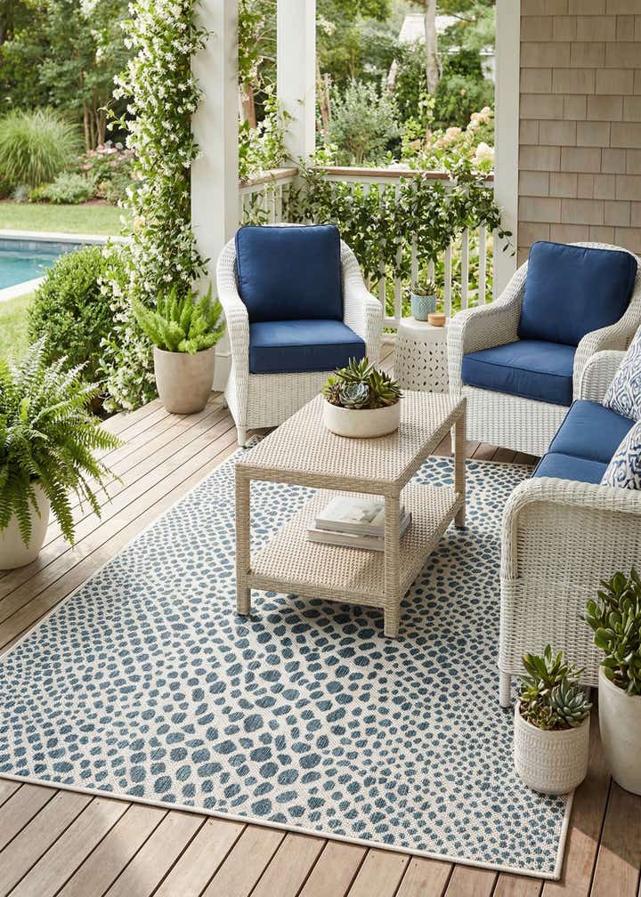 4' x 6' Easy-Clean Jill Zarin Indoor / Outdoor Rug