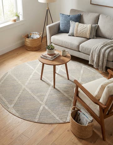 4' x 4' Starlight Round Rug