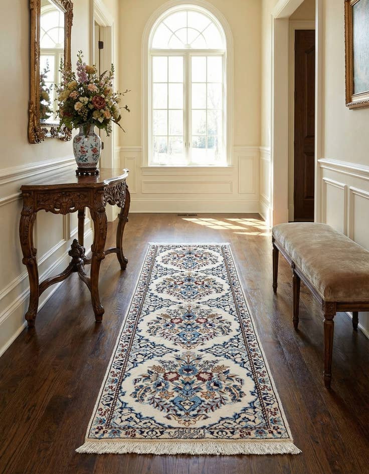 Detail image of 1' 7 x 6' 6  Hand Knotted Nain Rug