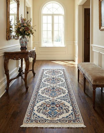1' 7 x 6' 6 Hand Knotted Nain Rug