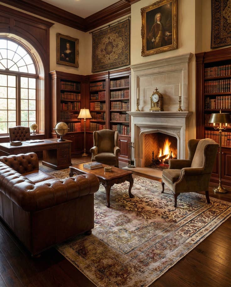 Detail image of 9' 4 x 12' 9 Vintage Royal Wool Rug