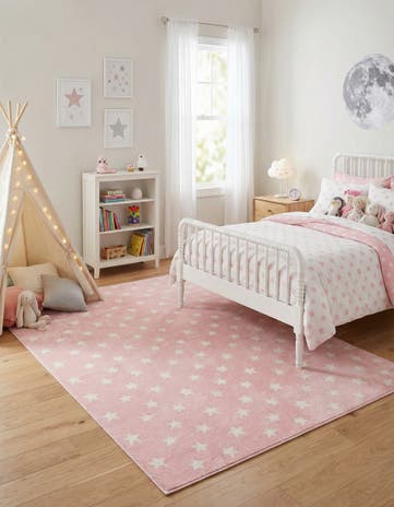 7' 10 x 10' Stars Whimsy Kids Rug