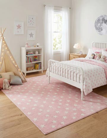 7' 10 x 10' Stars Whimsy Kids Rug