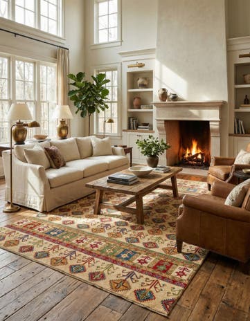 8' 5 x 12' Hand Knotted Kazak Rug