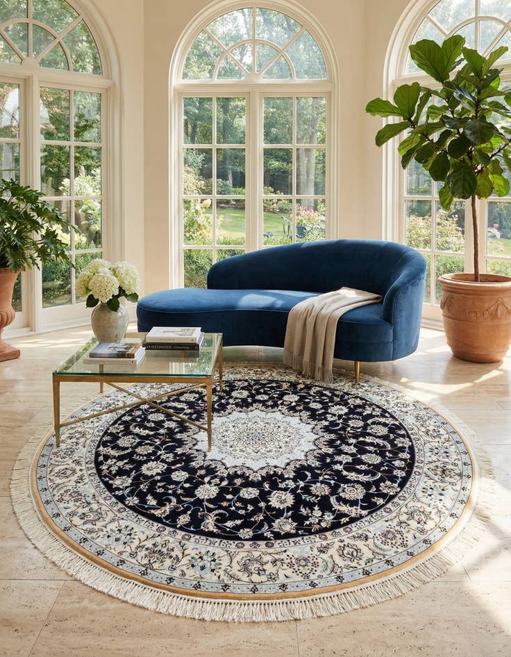 Detail image of 6' 8 x 6' 8 Nain Round Rug