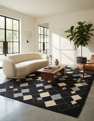 8' 2 x 10' Hand Woven Kilim Modern Wool Rug