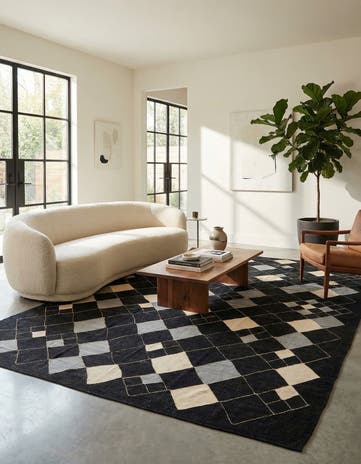 8' 2 x 10' Hand Woven Kilim Modern Wool Rug