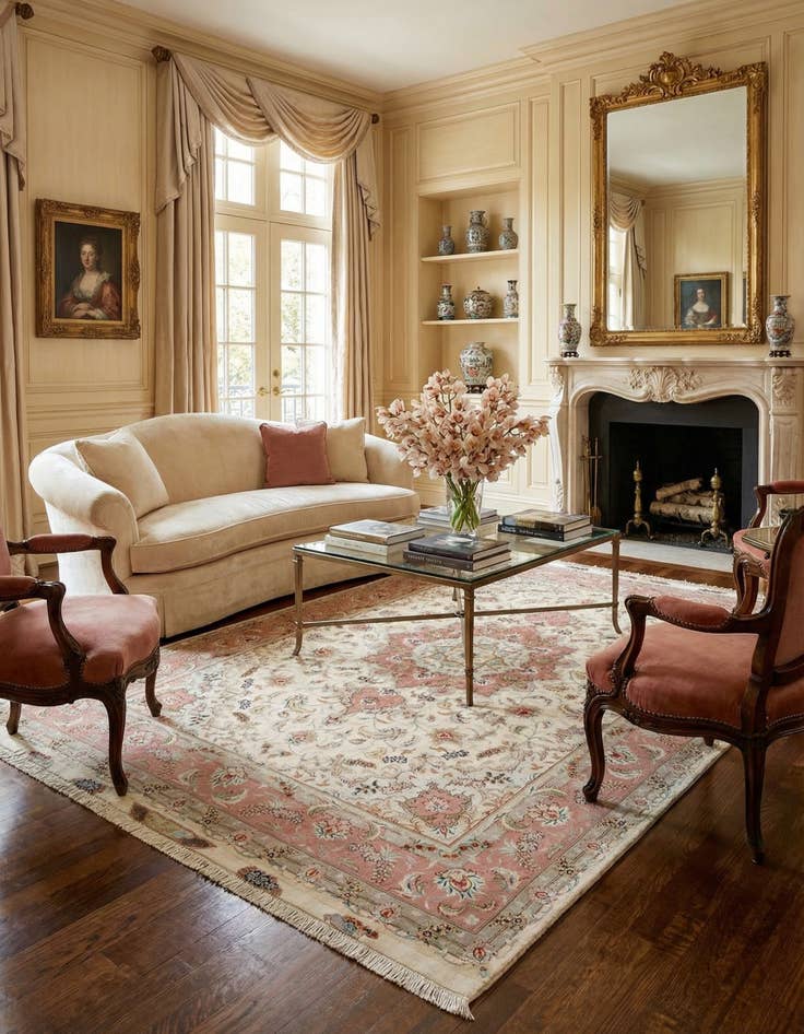 Detail image of  4' 11 x 6' 11 Tabriz Rug