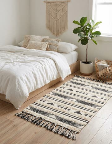 Charcoal Hand Woven Arizona Wool Rug