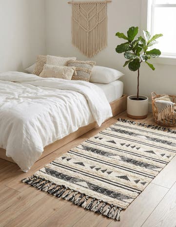Charcoal Hand Woven Arizona Wool Rug