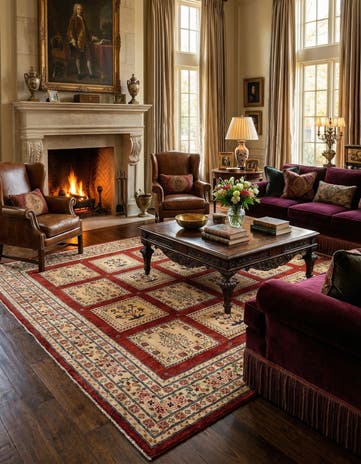 8' 5 x 11' 5 Hand Knotted Luribaft Rug