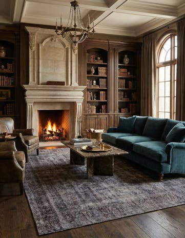 9' 4 x 12' 10 Vintage Royal Wool Rug