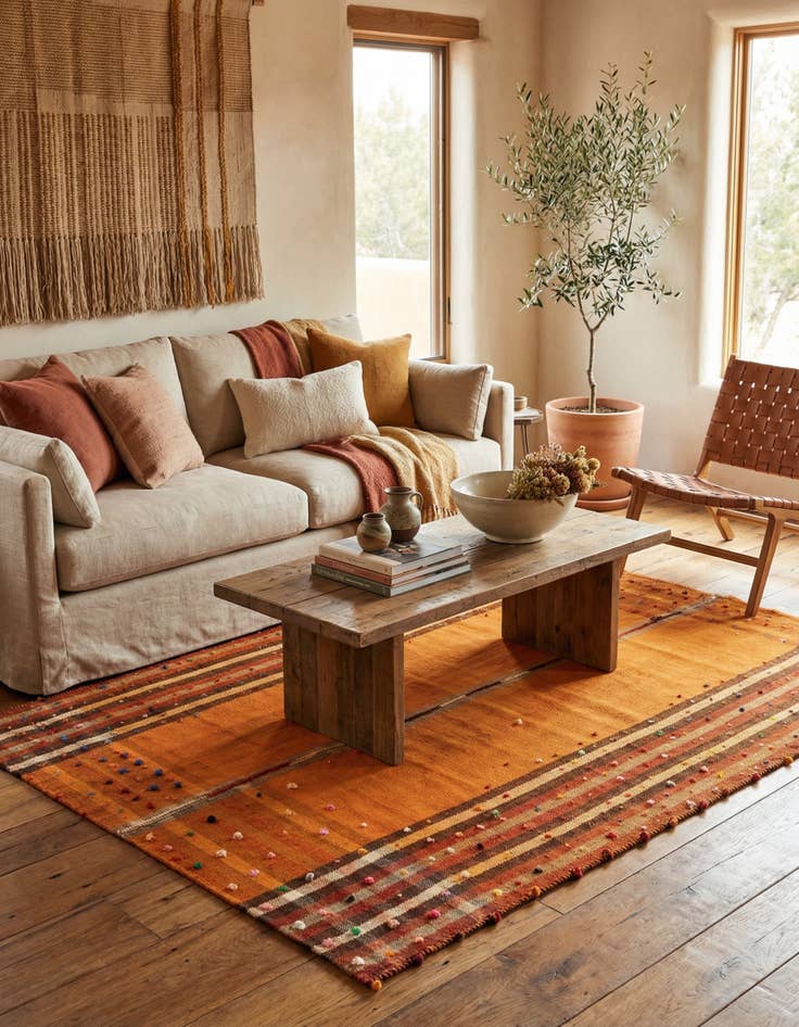 Detail image of 4' 11 x 6' 7 Jajim Rug