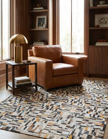 5' 2 x 8' 2 Cowhide - Patchwork Rug