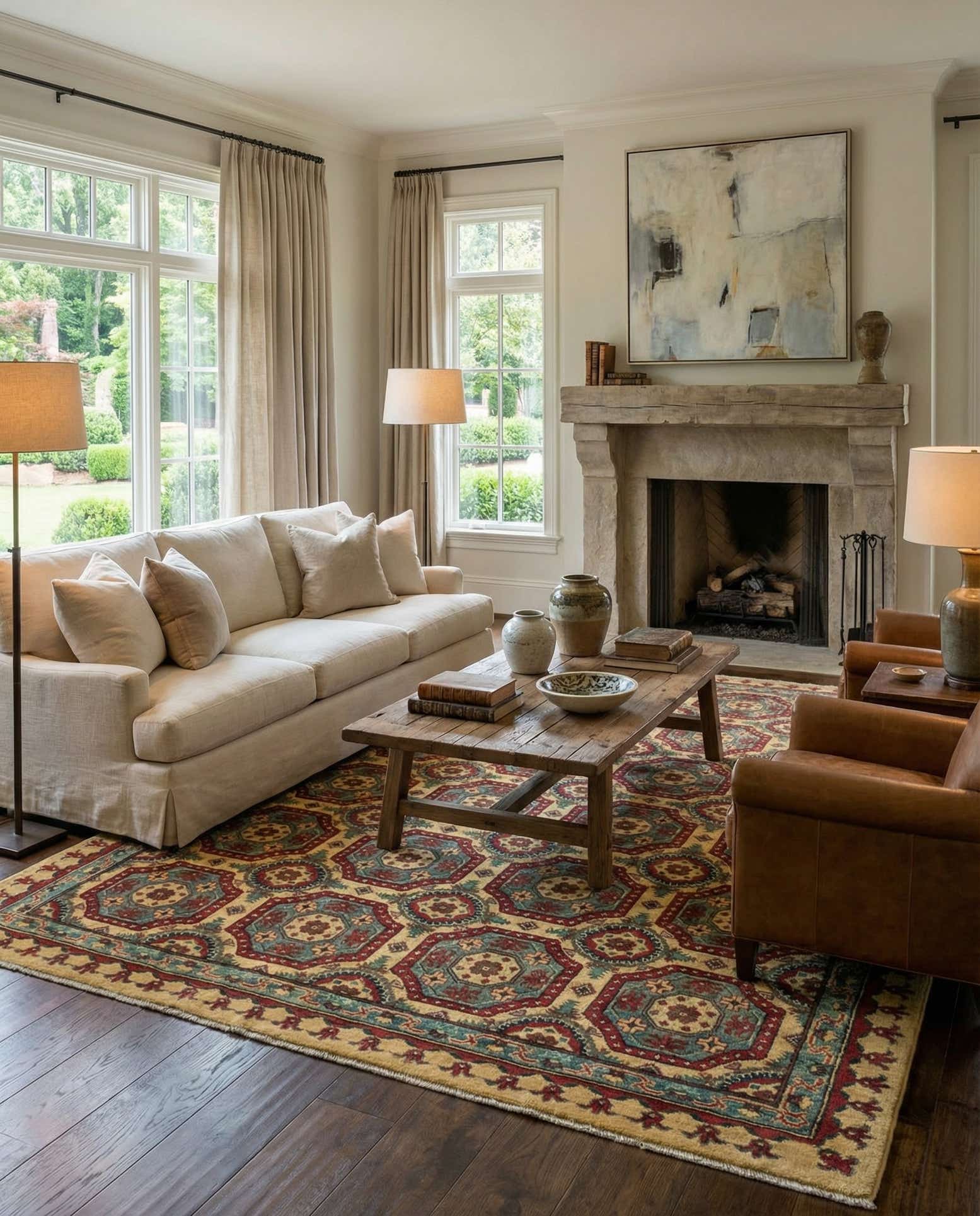 6' x 9' Hand Knotted Kazak Rug