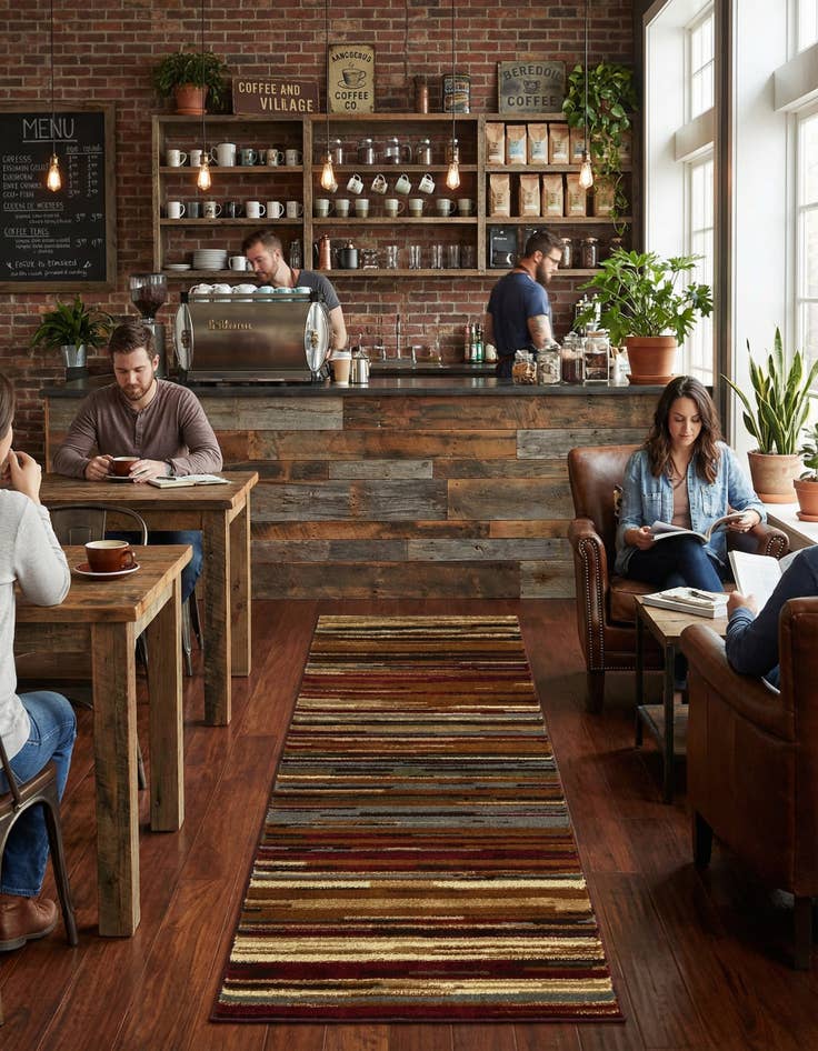 Detail image of 2' x 5' Coffee Shop Runner Rug