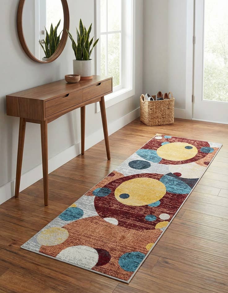 Detail image of 2' x 6' 1 Kamala Washable Runner Rug