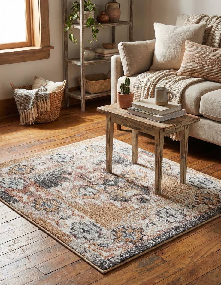 Detail image of 1' 4 x 1' 4 Eco Southwestern Sample Rug