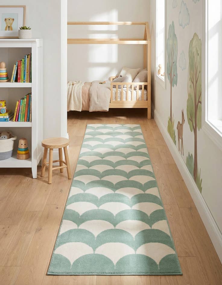 Detail image of 2' x 8' Whimsy Kids Runner Rug