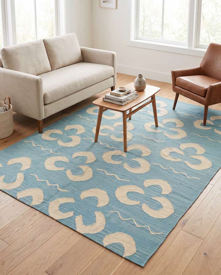 5' x 6' 5 Hand Woven Kilim Modern Wool Rug