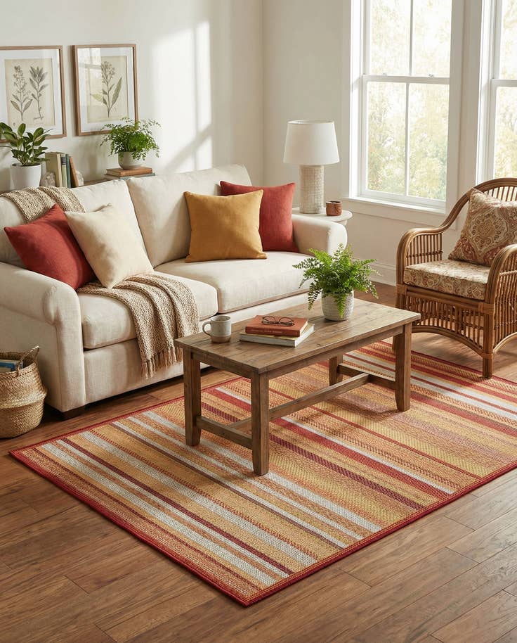 Detail image of 4' x 6' Easy-Clean Baja Indoor / Outdoor Rug