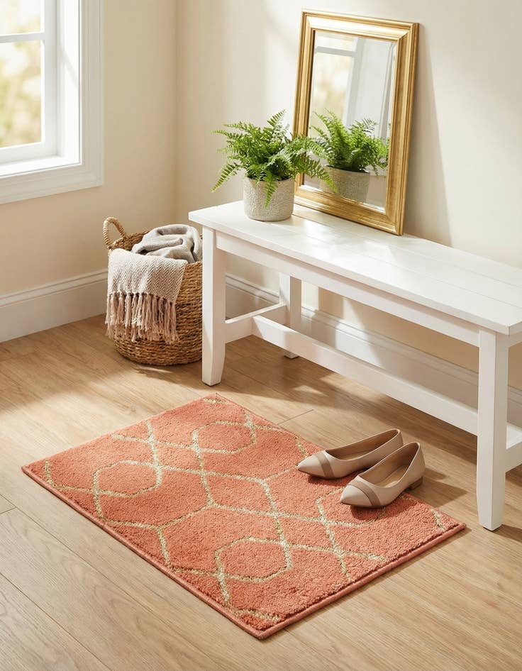 Detail image of 1' 4 x 1' 4  Marilyn Monroe&trade; Glam Trellis Sample Rug