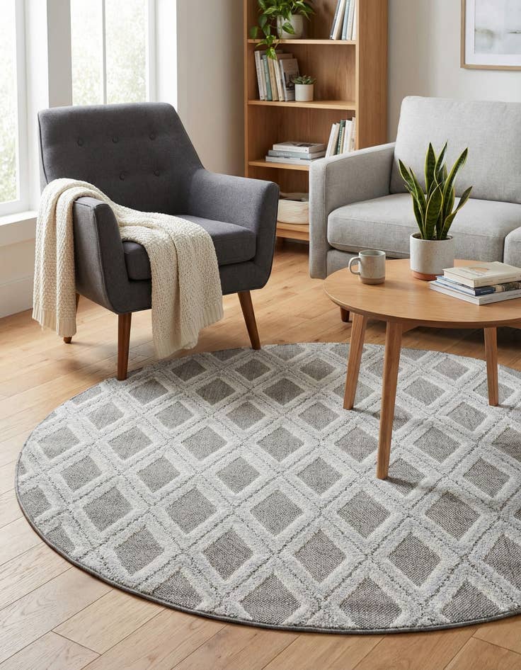 Detail image of 5' 3 x 5' 3 Arlo Round Rug