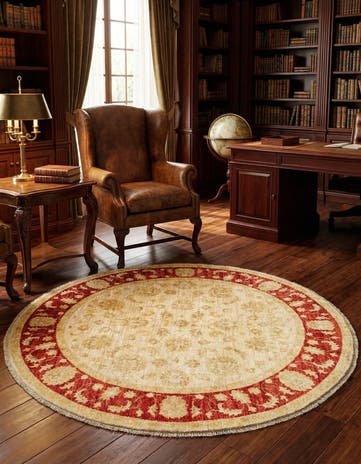 4' 9 x 4' 10 Kaizar Wool Round Rug